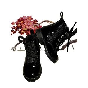 SEYCHELLES Girls Toddler Patent Leather Boots Size 5